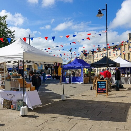 Market Stall gazebos in Melksham Market Place