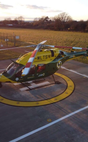 Yellow and Green helicopter