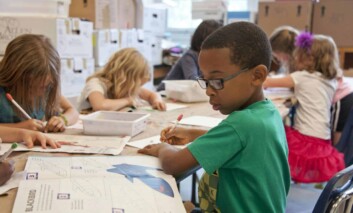 children at school