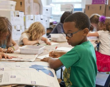 children at school