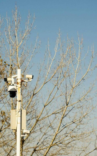 cctv on a lamp post