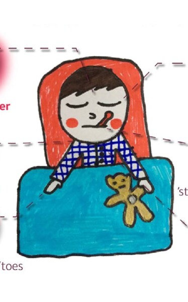 Child&rsquo;s drawing of the Kawasaki Disease Symptoms