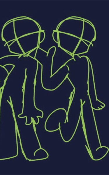 Cartoon body base sketch