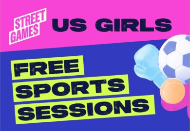 Us Girls - Free sports sessions poster