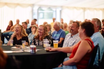 People laughing at the Comedy Weekend