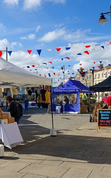Market Stall gazebos in Melksham Market Place